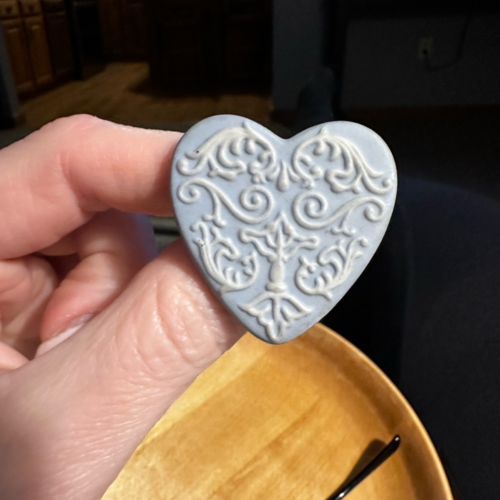 Wedgwood Heart Brooch